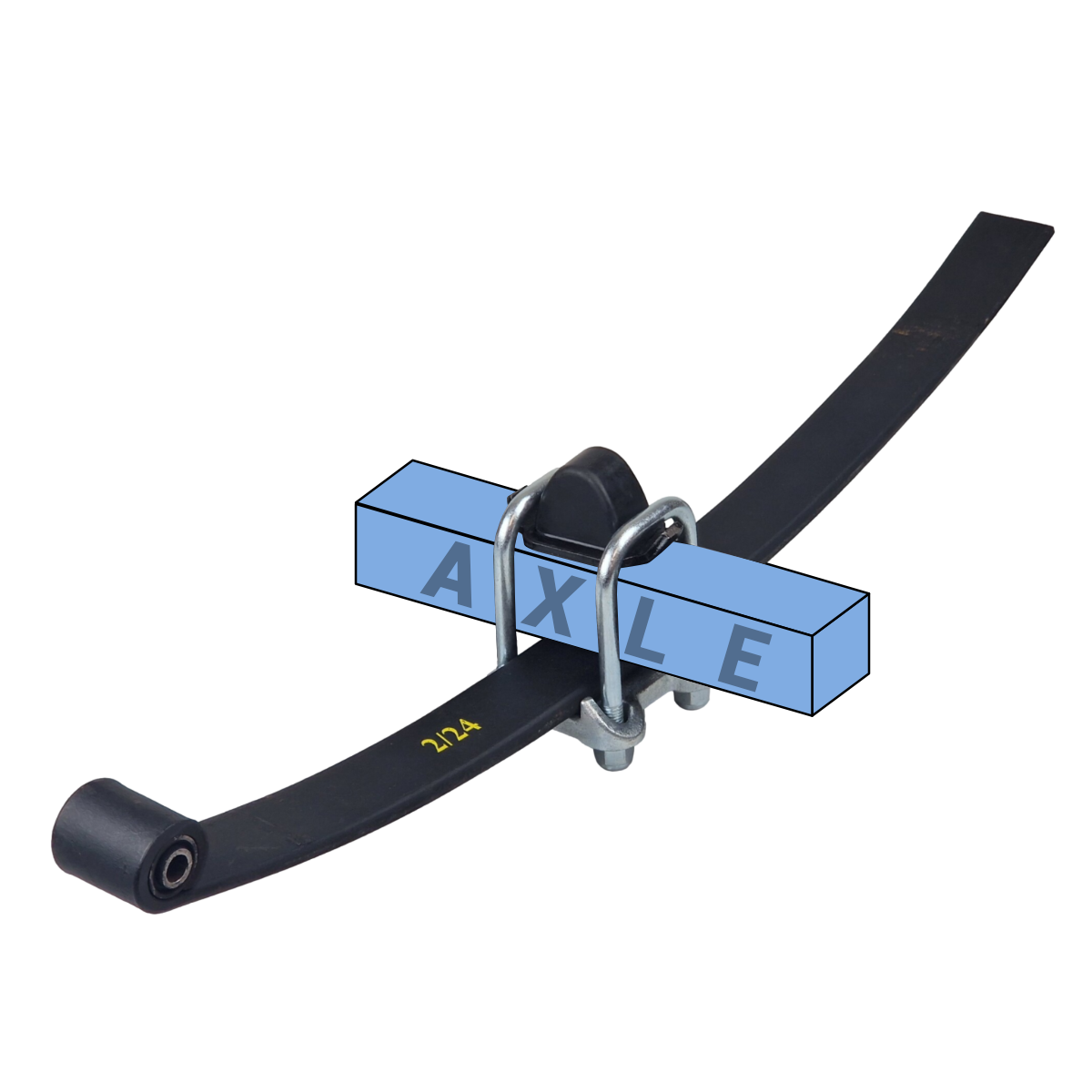 Trailer Parabolic Suspension Kit 800x50mm Single Leaf