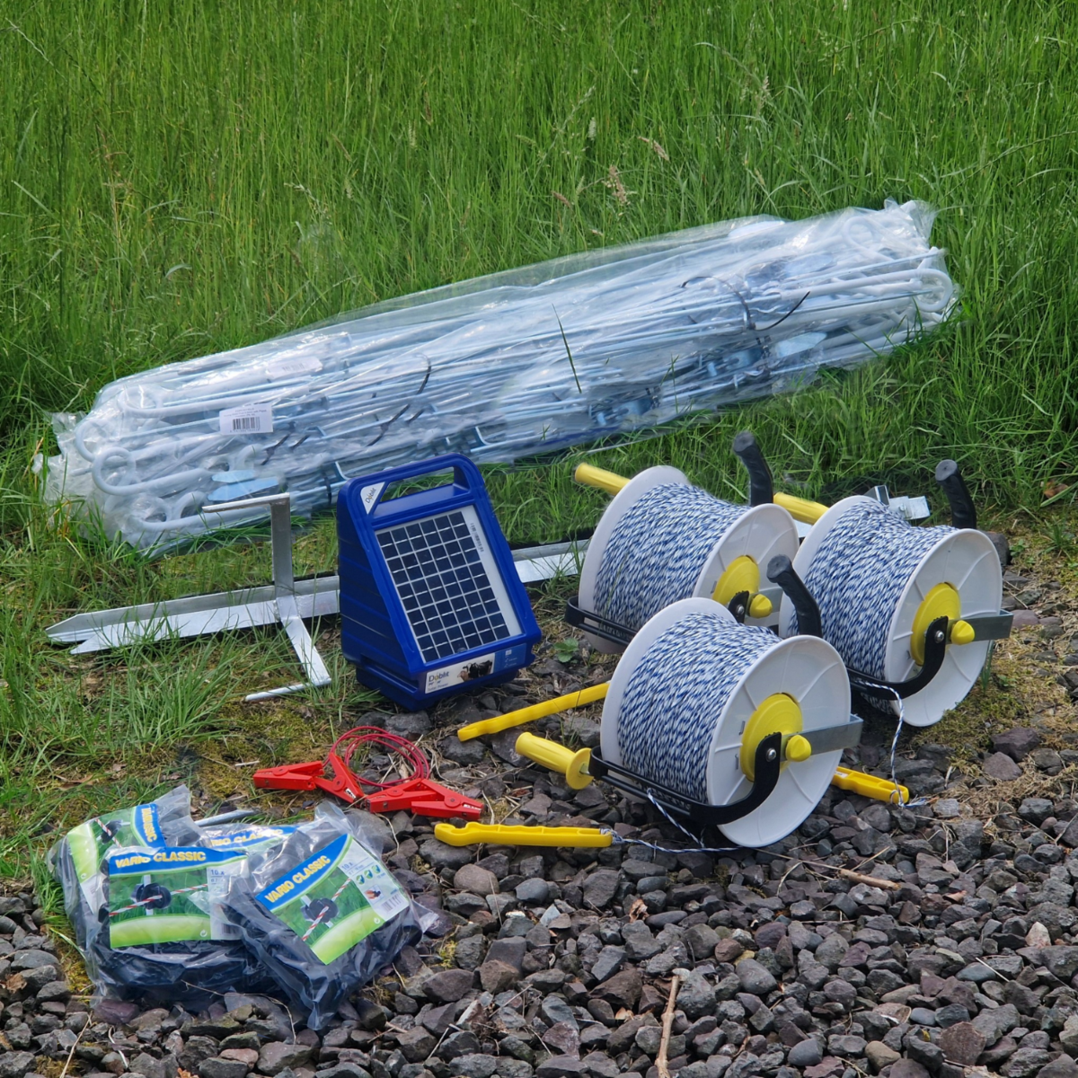 Doblit Quick Fence & Solar Energiser Kit inc. 40x Steel Pigtail Posts