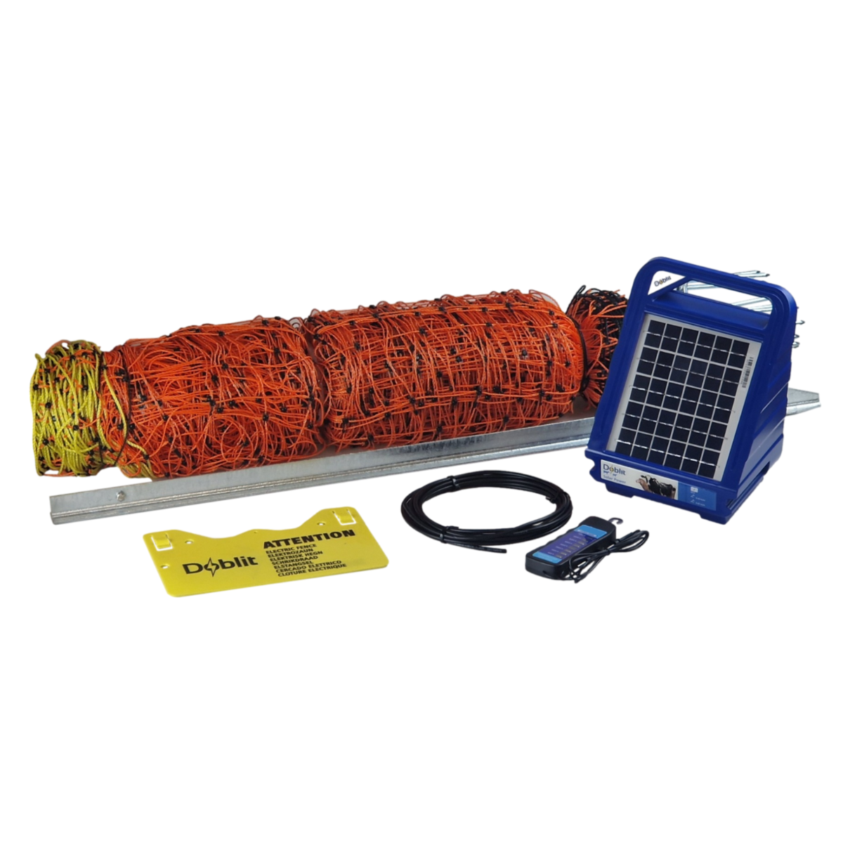 Sheep Netting Solar Electric Fence Kit – Poly Net with Posts, Solar Energiser for Sheep, Goats & Farm Animals