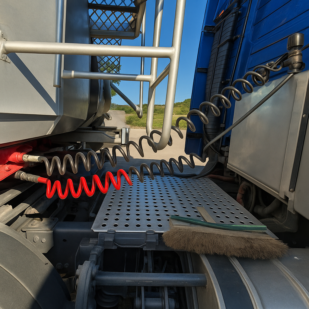 Trailer Airline Suzie Brake Emergency – 600-2800mm Hose – M16M22 to M18FM22 Adaptor – 700 PSI Burst