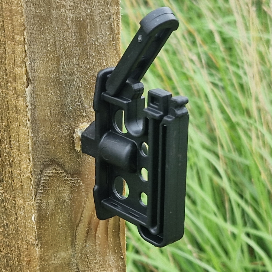 Tape and Rope Combi Clip Insulator Screw-In Electric Fence Insulated Wire Hook for Wooden Posts