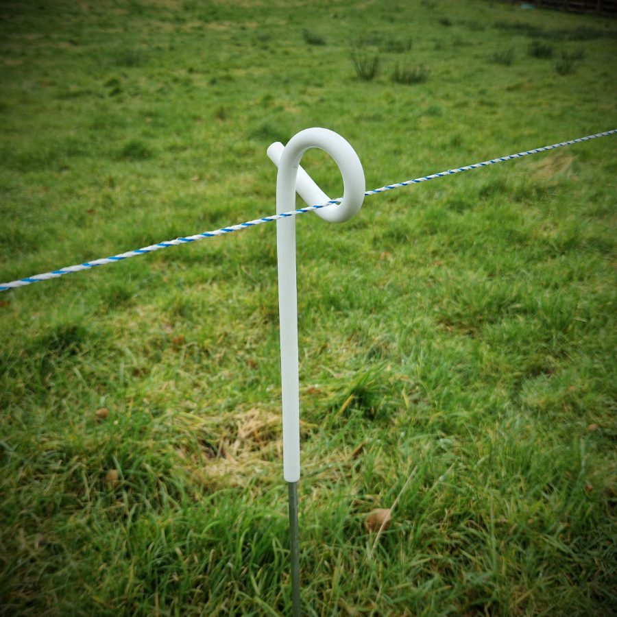 Pigtail Post 105cm Steel Post Heavy Duty 6mm Round Fence Post (10pk.)