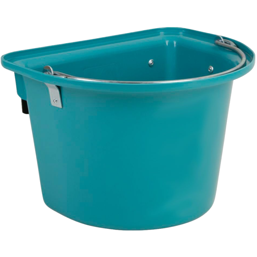 12L Feeding Manger with Gate Hanger Feed Bucket Equine Horse Stable Trough