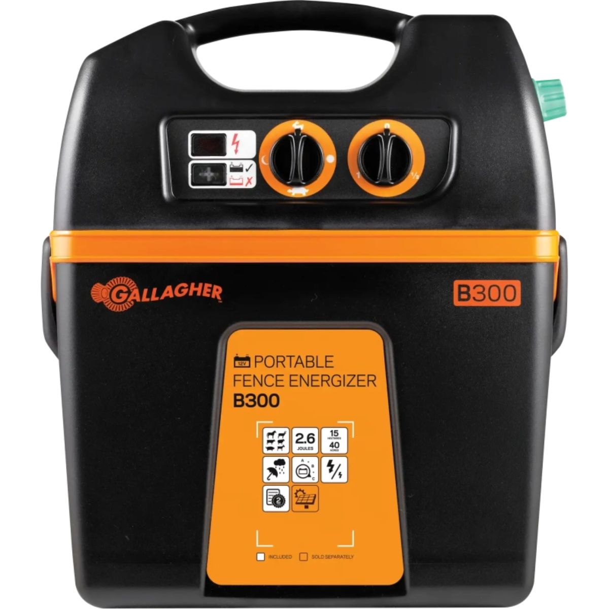 Gallagher B300 12v 2.6J 30km Smart Electric Fence Energiser 3 Year Warranty