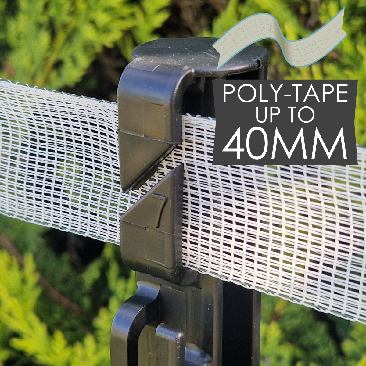 Doblit 105cm HEAVY DUTY Black Poly Post 3ft Electric Fencing Premium Plastic Fence Stake