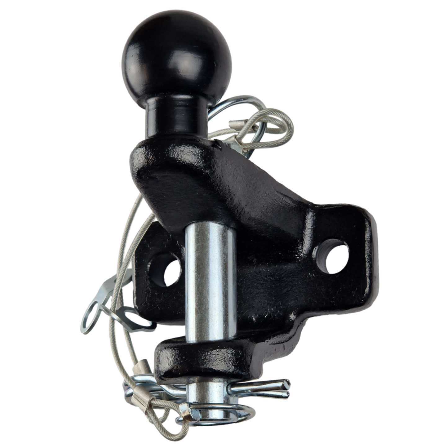 Tow Ball Hitch Mount 50mm Ball & 25mm Pin Coupling Heavy Duty Towing 3000kg E11 - Black
