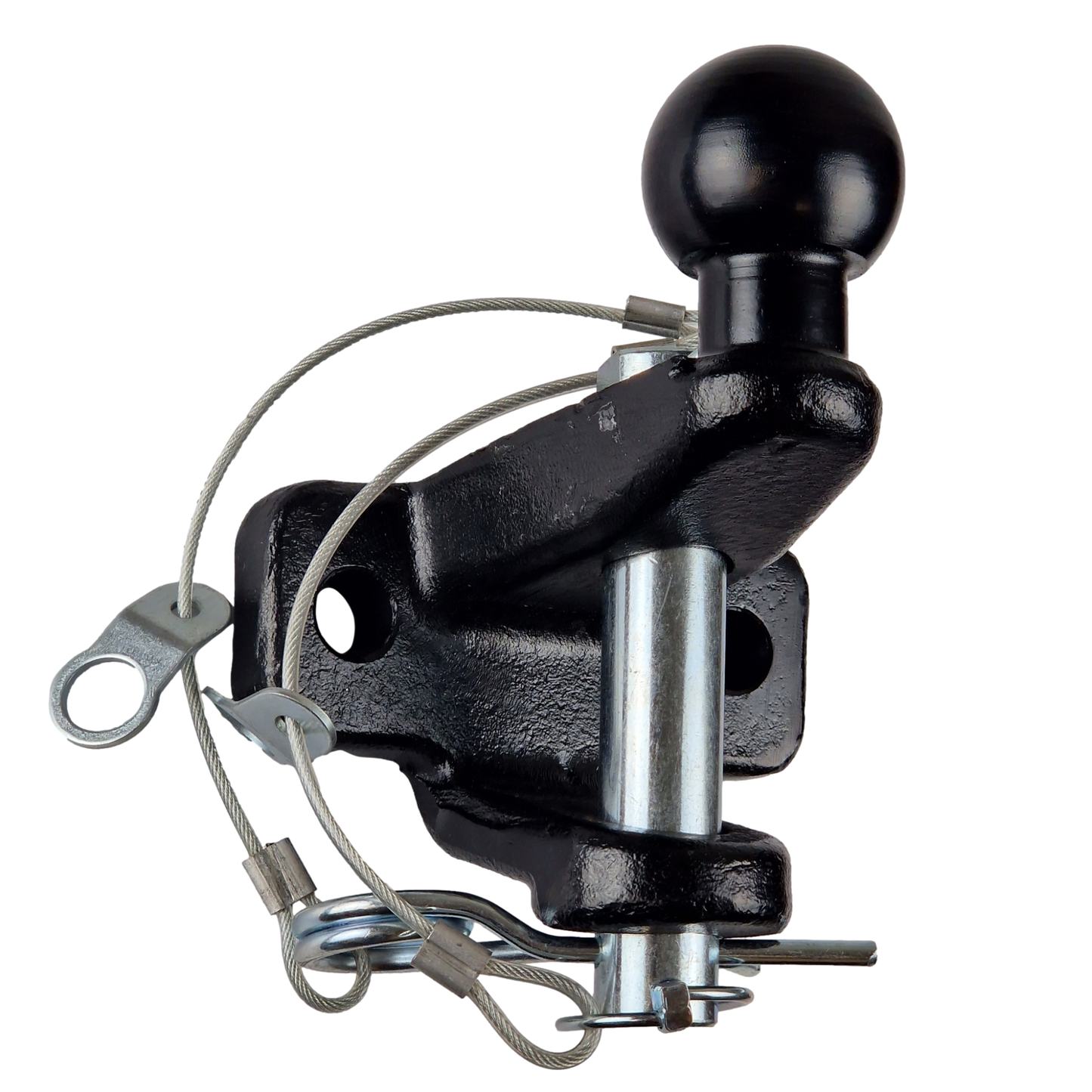 Tow Ball Hitch Mount 50mm Ball & 25mm Pin Coupling Heavy Duty Towing 3000kg E11 - Black