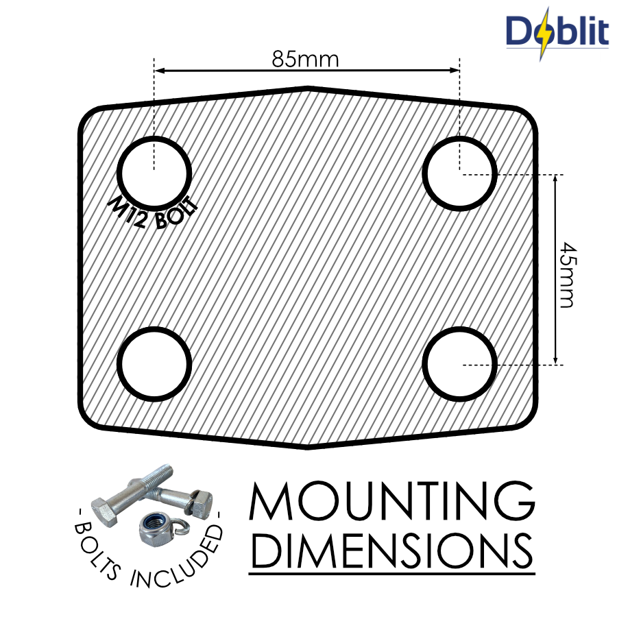 Pintle Hook Dual Hitch 50mm Ball & Ring Heavy Duty Trailer Mount 3000kg