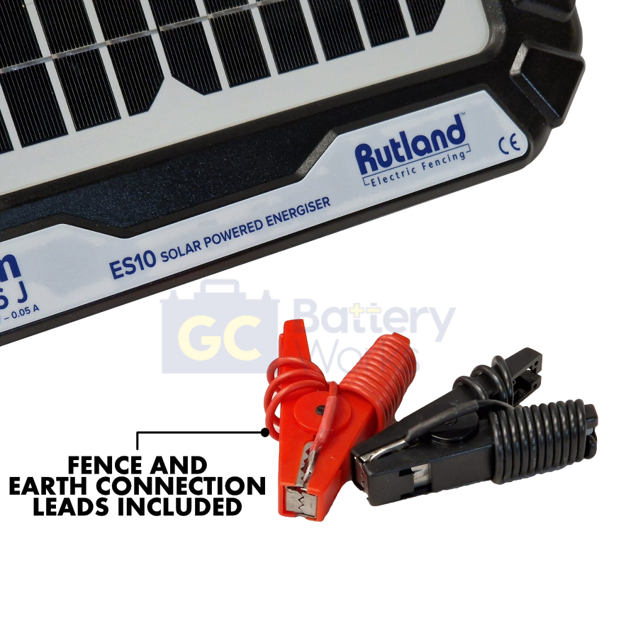 Rutland ESS650 Solar 0.63J 10km Electric Fence Energiser w/ 5W Panel