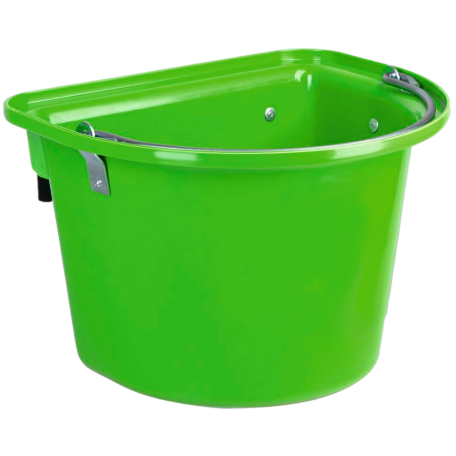 12L Feeding Manger with Gate Hanger Feed Bucket Equine Horse Stable Trough