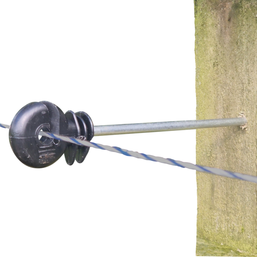 Offset Insulator 17cm Electric Fence Wood Screw for Timber Posts