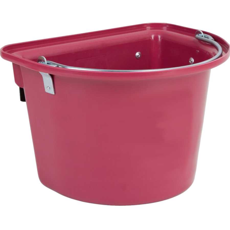 12L Feeding Manger with Gate Hanger Feed Bucket Equine Horse Stable Trough