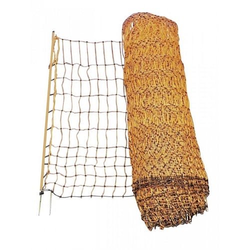 Kerbl Poultry Net Orange 50m, 112cm Double Peg