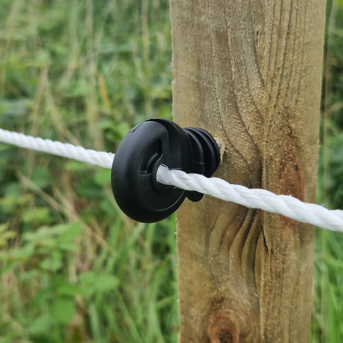 Doblit Premium Ring Insulator w/ Continuous Screw for Timber Posts