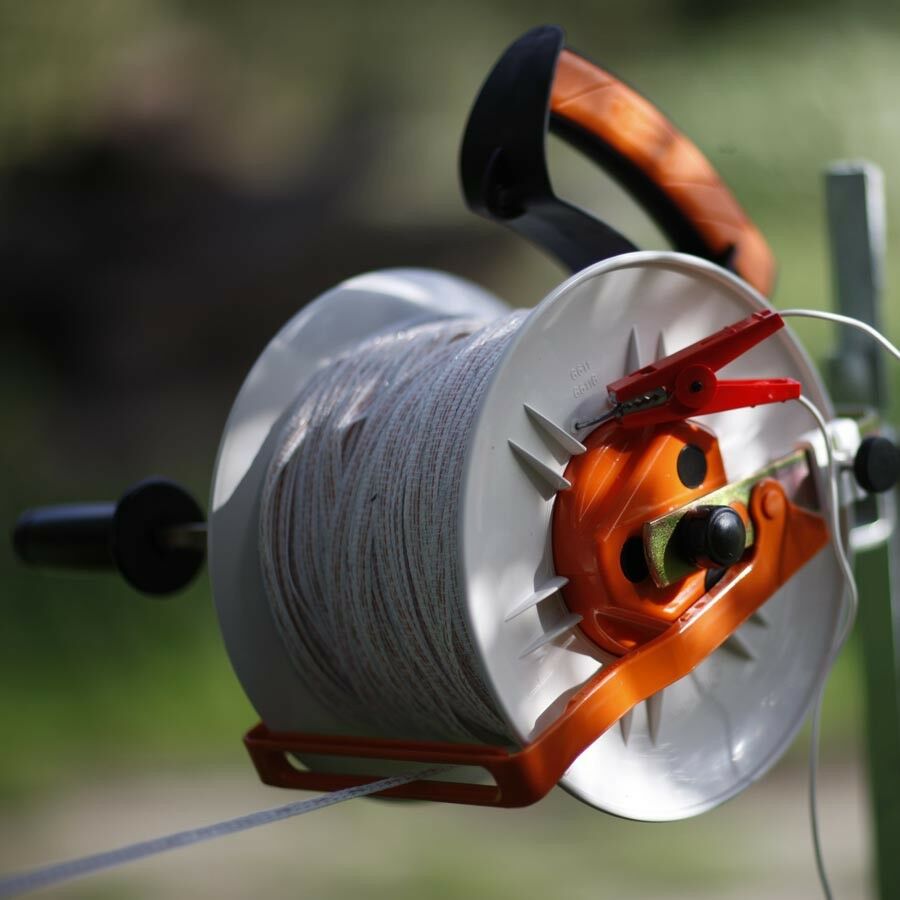 Gallagher Geared Reel (500 metres) Premium Wire Reeler w/ FREE Plastic Grip
