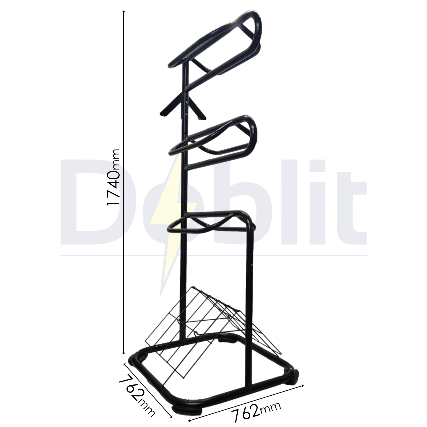 Saddle Rack 3-Tier Stand Horse & Pony Saddle Holder Blanket Tack Dryer Stable