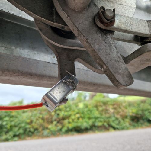 Caravan Trailer Break Away Cable 1m Emergency Brake Cord Towing Safety Coupling