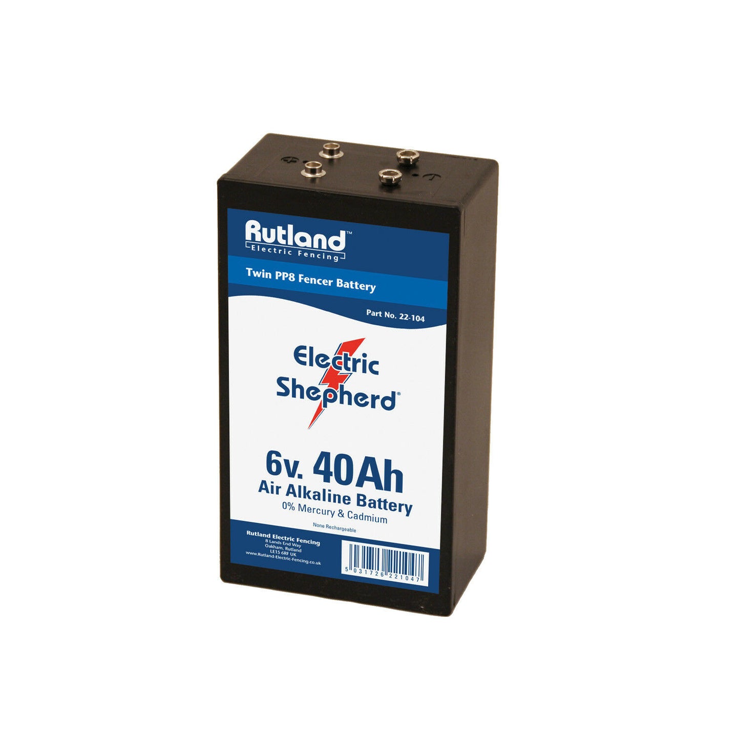 Rutland PP8 6V 40Ah Energiser Battery