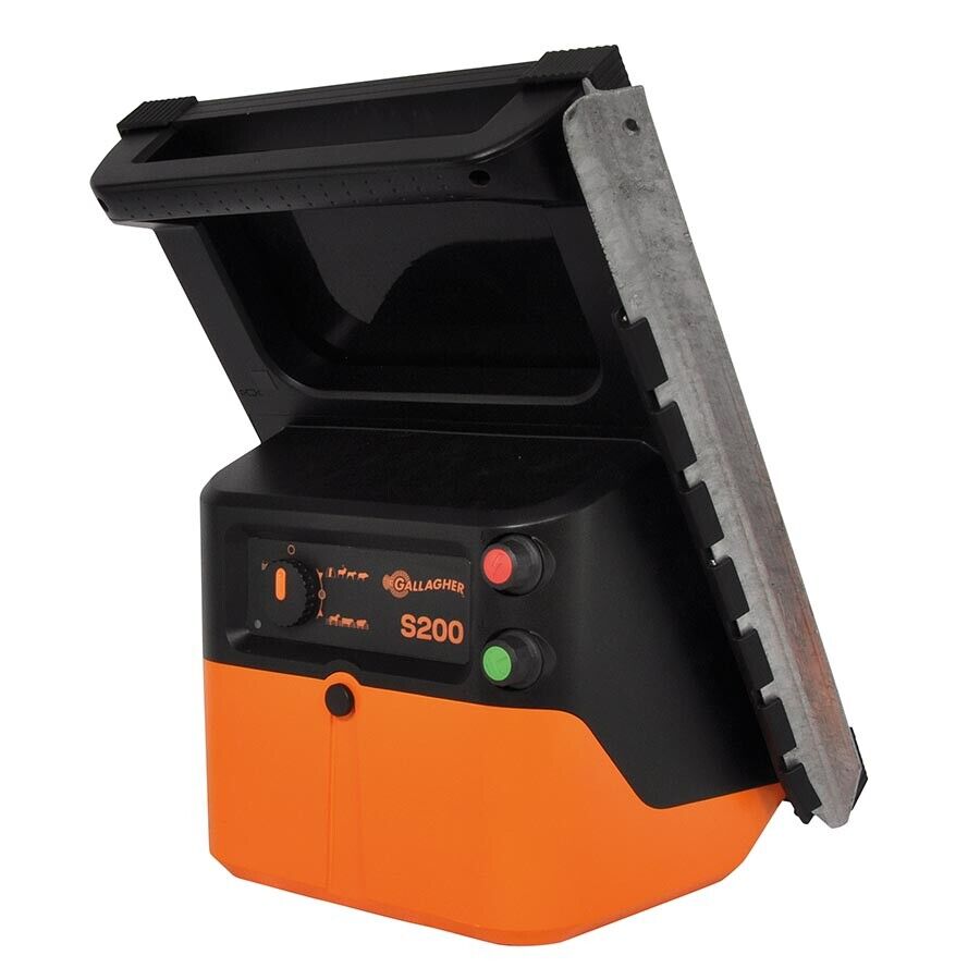 Gallagher S200 2J 20km Solar Electric Fence Energiser w/ 20w Panel incl. 2 batteries (2x 12 V - 7,2 Ah)