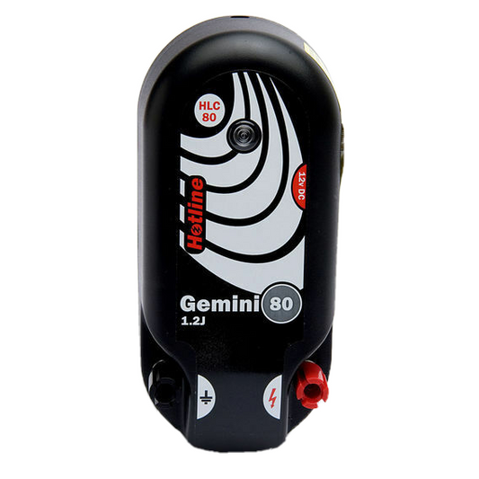 Hotline Gemini 80 Dual Power 12km 1.2J Electric Fence Energiser 230v & 12v Input