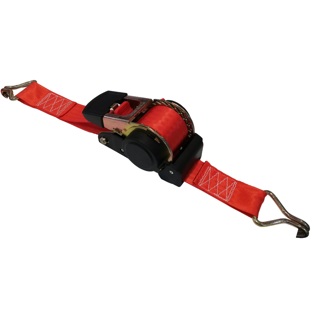 Ratchet Strap Auto Retracting Load Strap 25mmx3.5m Max Load 640kg