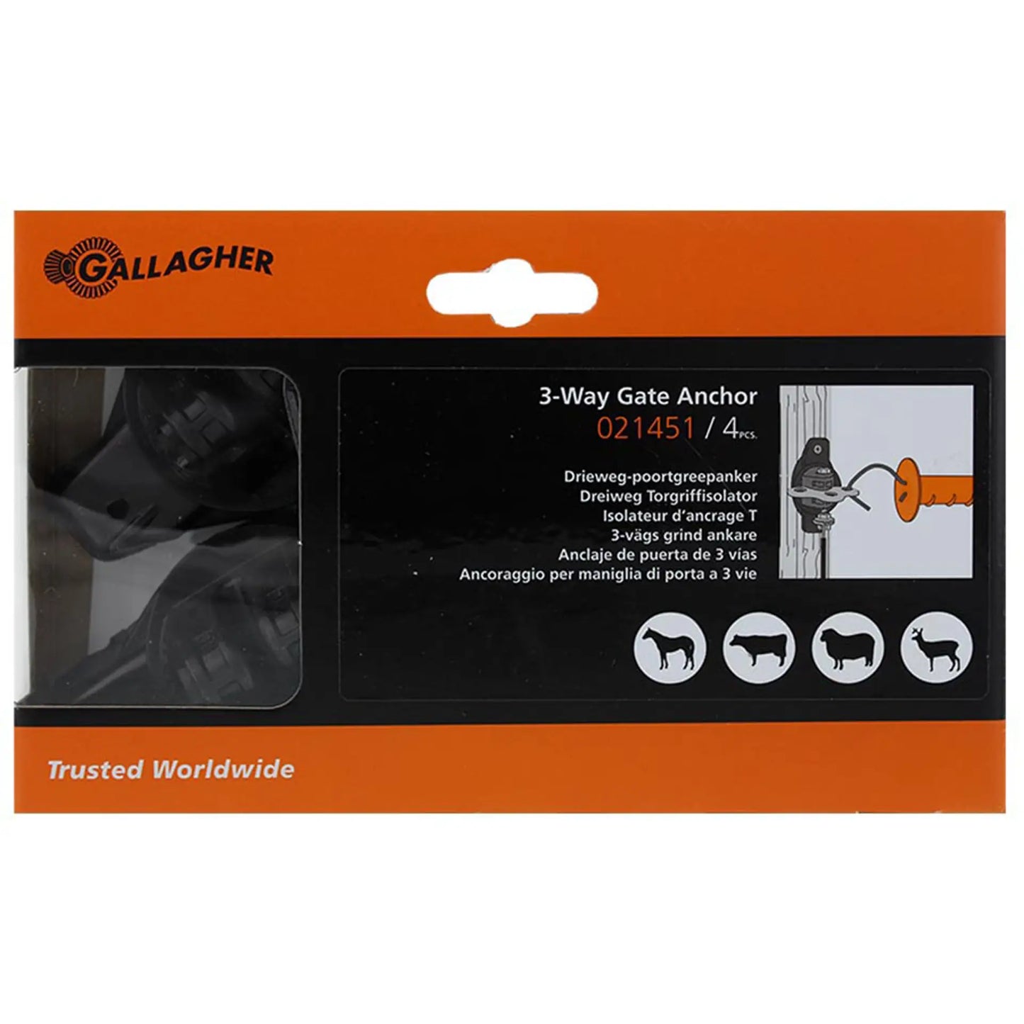Gallagher Gallagher three-way gate handle anchor (pack of 4)