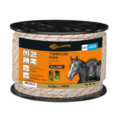 Gallagher TurboLine Rope (white, 200 meter)