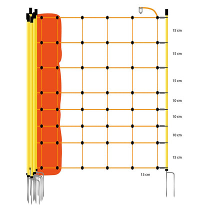 Gallagher Sheep Netting, Orange 90/2-14/Y-50m