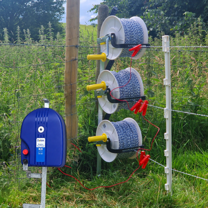 Doblit Quick Fence & 12 volt Battery Energiser Kit inc. 40x Plastic Posts