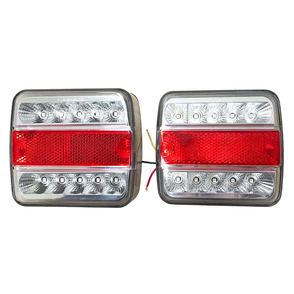Lamp Rear Combination LED Light 12v 5 Function inc. Number Plate Light (Pair)
