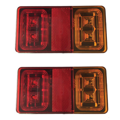 Lamp Rear Combination Light LED 12/24V 4 Function (Pair)