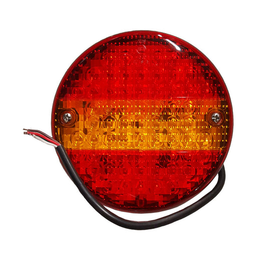 LED Tail Lamps and Rear Lights for Vehicles - 10-30V, 4-in-1, 140mm Diameter, E