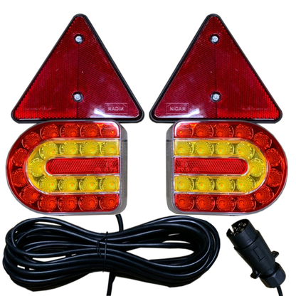Magnetic LED Combination Light LED Lamp 12/24V 5 Function inc. Licence Plate Illumination