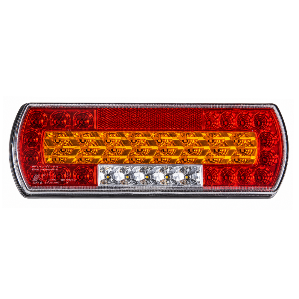 Lamp Rear Combination Light LED 12V 7 Function inc. Reverse & Fog (Left Hand)