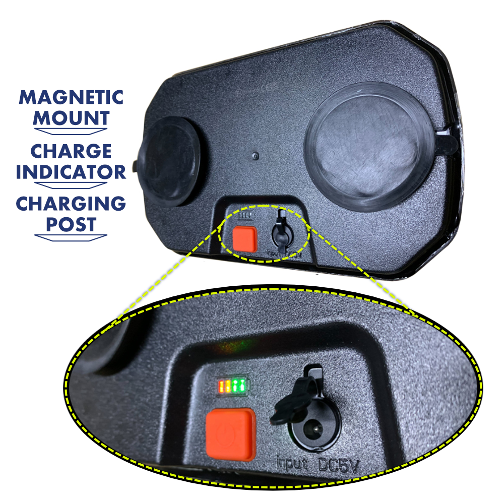 Magnetic LED Combination Light Wireless Rear Lamp 9-30V 7 Functions with Dynamic Indicator