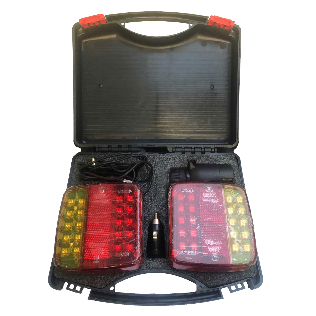 Wireless LED Magnetic Trailer Lights 12/24V 4 Function Rear Combination Lamp Set