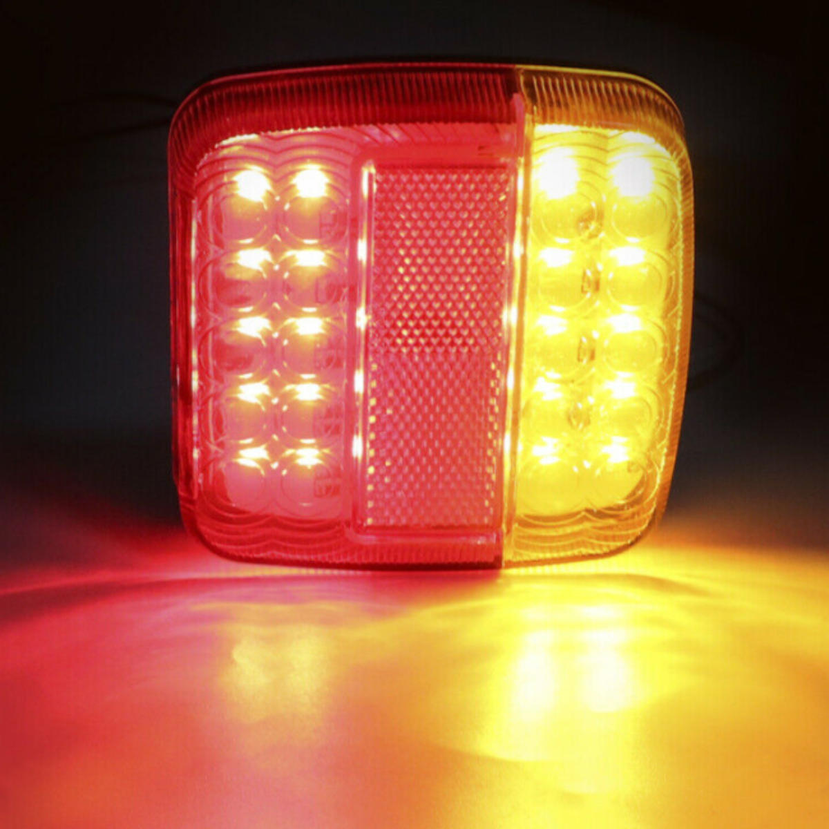 Wireless LED Magnetic Trailer Lights 12/24V 4 Function Rear Combination Lamp Set