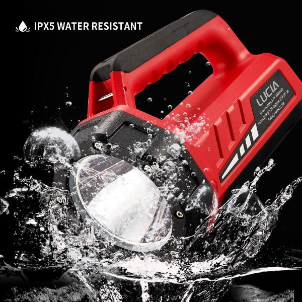 LUCIA Multi-Functional Rechargeable LED Hand Torch 800 Lumen