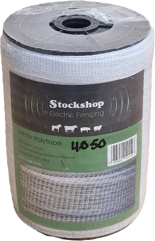 Stockshop Poly Tape White | 200 m | 20 mm 8x0.15mm