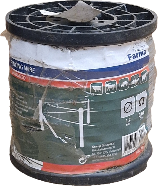 Farma Galvanised Fence Wire 1.2mm x 500m