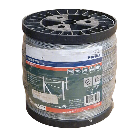 Farma Galvanised Fence Wire 1.2mm x 1000m