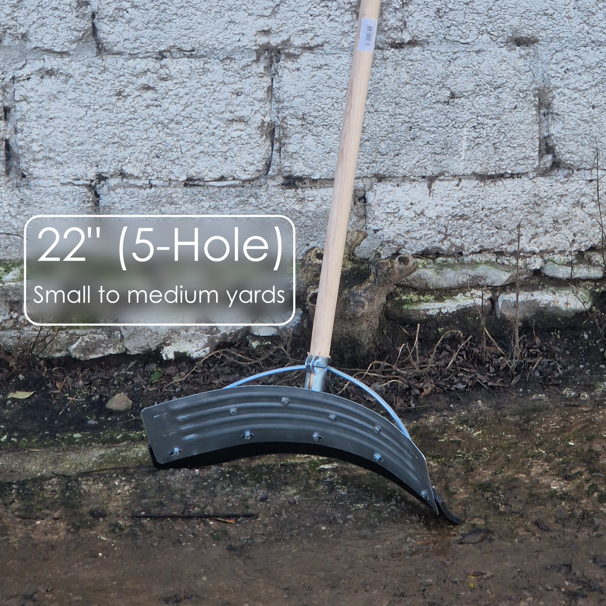 Yard Scraper Pusher Floor Squeegee Curved BZP Reinforced Rubber Blade 18-34" (Shaft not included)