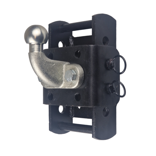 Tow Hitch Height Adjuster - 270mm - Black  - With 50mm Extended Neck Ball