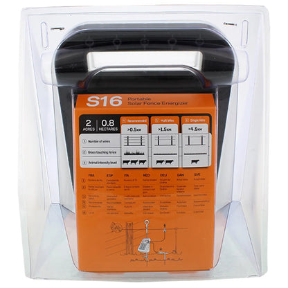 Gallagher Gallagher S16 solar fence energiser incl. battery (6 V - 4 ah)