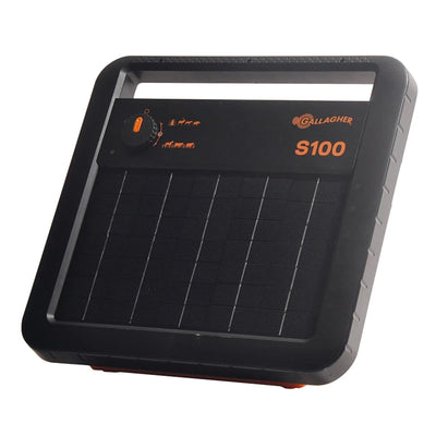 Gallagher S100 Solar Electric Fence Energiser - 1J 30km