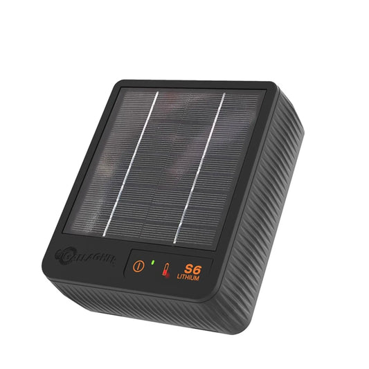 Gallagher S6 0.08J 1km Solar Electric Fence Energiser w/ 2.2w Panel