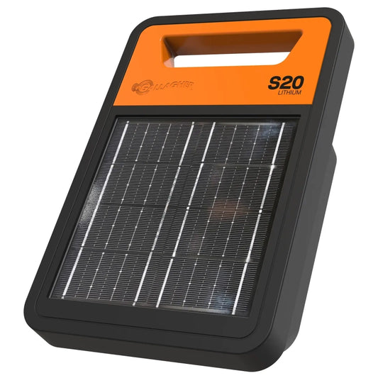 Gallagher S20li 0.2J 6km Solar Electric Fence Energiser w/ 3.8w Panel