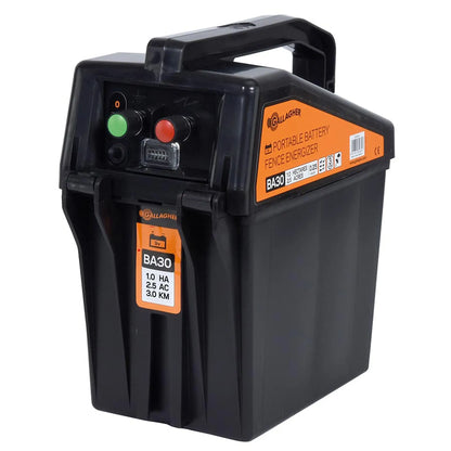 Gallagher Gallagher BA30 battery fence energiser (9V/12V) + Free Battery 55Ah