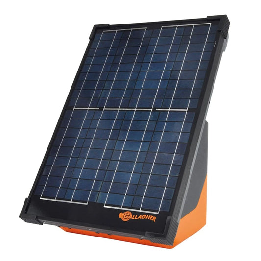 Gallagher S200 2J 20km Solar Electric Fence Energiser w/ 20w Panel incl. 2 batteries (2x 12 V - 7,2 Ah)