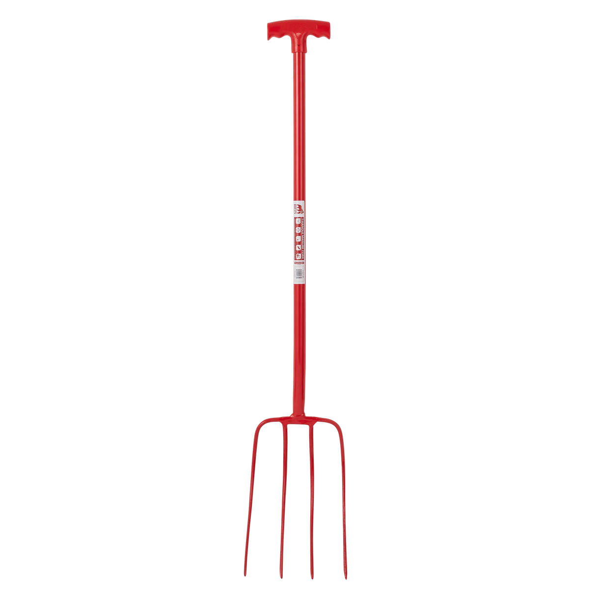 Red Gorilla 4 Prong Manure Fork with T Handle